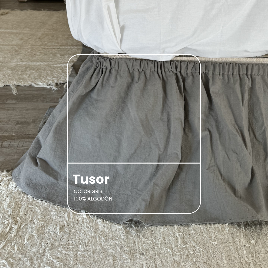 Detalle de tusor gris